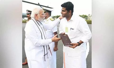 பிரதமர் மோடிக்கு, அண்ணாமலை பிறந்தநாள் வாழ்த்து