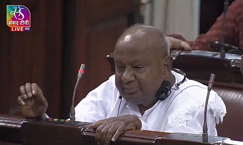 காவிரி பிரச்சினையை பேசித்தான் தீர்க்க வேண்டும் - தேவகவுடா