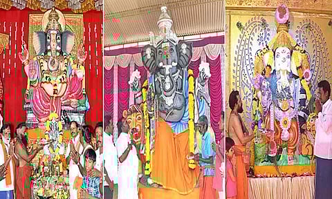 2,287 விநாயகர் சிலைகள் பிரதிஷ்டை