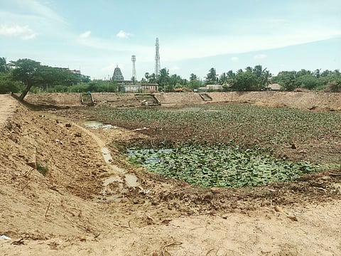 வீரகோதண்டராமர் கோவில் குளம் சுத்தம் செய்யப்பட்டது