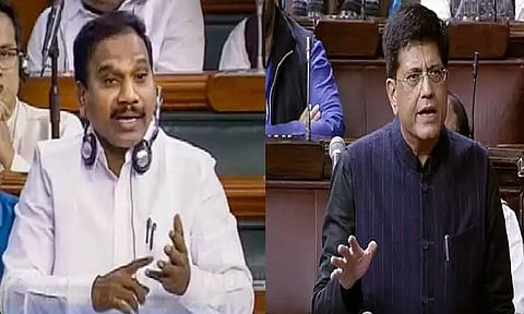 ஐரோப்பிய நாடாளுமன்ற விவாதம் பற்றிய ஆ.ராசா பேச்சுக்கு பியூஷ் கோயல் எதிர்ப்பு