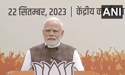 மகளிர் இடஒதுக்கீட்டால் அரசியலில் பெண்களின் பங்களிப்பு அதிகரிக்கும் - பிரதமர் மோடி