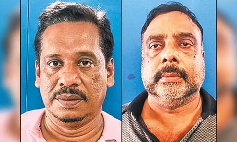 அண்ணாசாலையில் இங்கிலாந்தில் வசிக்கும் டாக்டருக்கு சொந்தமான ரூ.20 கோடி கட்டிடம் அபகரிப்பு - 2 பேர் கைது