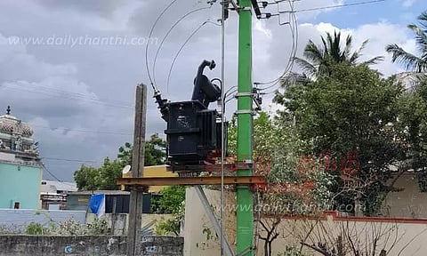 காட்சிப்பொருளான புதிய மின்மாற்றி