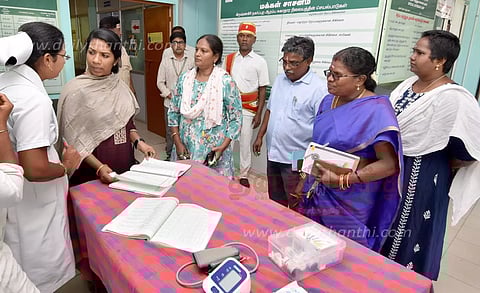 கிருஷ்ணகிரி நகராட்சியில்டெங்கு காய்ச்சல் தடுப்பு பணியை கலெக்டர் ஆய்வு