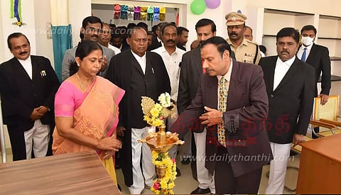 ஒருங்கிணைந்த நீதிமன்ற வளாகத்தில்போக்சோ வழக்குகளுக்கான சிறப்பு நீதிமன்றம்மாவட்ட முதன்மை நீதிபதி திறந்து வைத்தார்