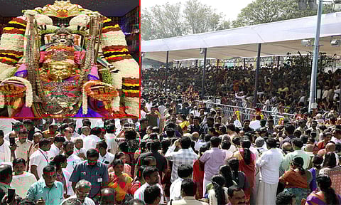 திருப்பதியில் விமரிசையாக நடைபெற்ற கருடசேவை.! லட்சக்கணக்கானோர் சாமி தரிசனம்