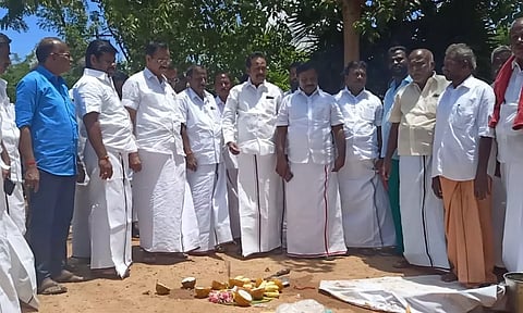 கந்தர்வகோட்டையில் ரூ.28 லட்சம் பணிகளுக்கான பூமி பூஜை