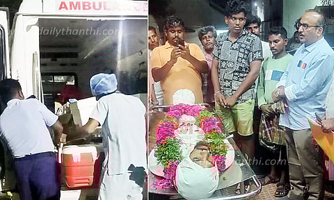 மூளைச்சாவு அடைந்தவர் உடல் உறுப்புகள் தானம்