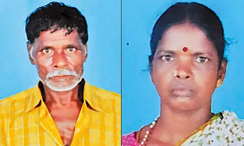 மருமகனுடன் கள்ளத்தொடர்பு இருப்பதாக சந்தேகம்: 2-வது மனைவியின் கழுத்தை அறுத்து கொன்ற தொழிலாளி