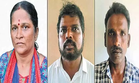 கணவன்-மனைவியை கட்டிப்போட்டு கொள்ளை: உறவுக்கார பெண் உள்பட 3 பேர் கைது