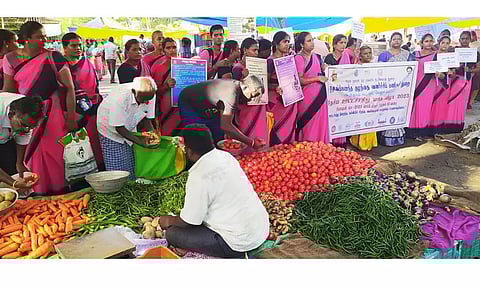 ஊட்டச்சத்து விழிப்புணர்வு மனித சங்கிலி