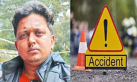 ஆவடி அருகே மோட்டார் சைக்கிள் மீது கார் மோதி வாலிபர் சாவு