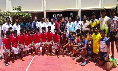 கல்லூரிகளுக்கு இடையே கபடி போட்டி