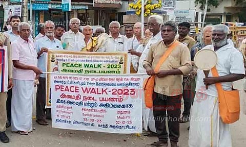 உலக அமைதி வேண்டி நடைபயணம்