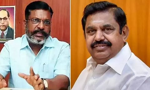 திருமாவளவனிடம் நலம் விசாரித்த எடப்பாடி பழனிசாமி..!