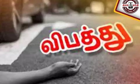 இணைப்பு சாலையில் மோட்டார் சைக்கிள் விபத்தில் தந்தை, மகன் சாவு