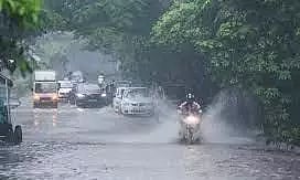 தானேயில் கனமழை; மரம் விழுந்து 9 வாகனங்கள் நொறுங்கின