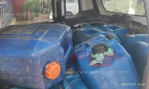 600 லிட்டர் மண்எண்ணெய் பறிமுதல்