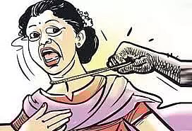 ஆடு மேய்த்த பெண்ணிடம் 7 பவுன் தாலிச்சங்கிலி பறிப்பு