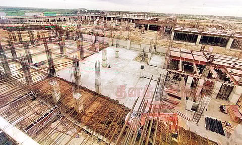 வேகமாக தயாராகி வரும் பஞ்சப்பூர் பஸ் நிலையம்