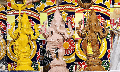 விநாயகருக்கு 27 வகையான அபிஷேகம்