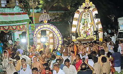 பெரம்பூர் வேங்கடேஸ்வர பக்த சமாஜம் சார்பில் சீனிவாச திருக்கல்யாண நிகழ்ச்சி - இன்று நடைபெறுகிறது