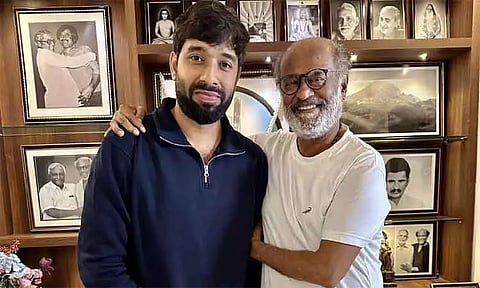 நடிகர் ரஜினிகாந்தை சந்தித்து வாழ்த்து பெற்ற 'மார்க் ஆண்டனி' இயக்குனர்