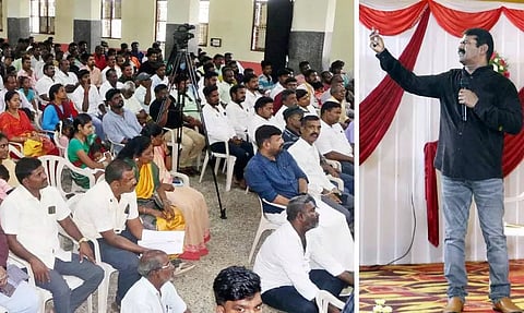 எதிர்க்கட்சியாக இருந்தபோது ரெயில் மறியல் போராட்டம்:காவிரி நதிநீர் பிரச்சினையில் தி.மு.க. அமைதியாக இருப்பது ஏன்? சீமான் கேள்வி