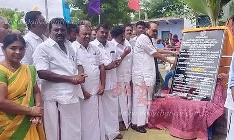 ரூ.56 கோடியில் குடிநீர் திட்ட பணிகள்; வைகோ எம்.பி. அடிக்கல் நாட்டினார்