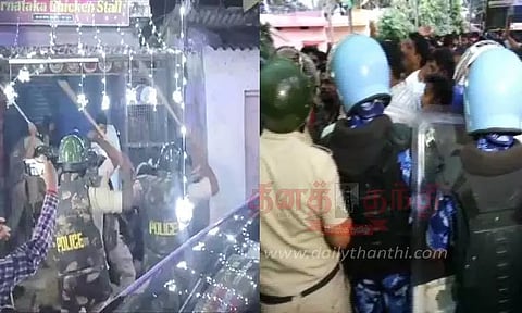 சிவமொக்காவில் மீலாது நபி ஊர்வலத்தில் கலவரம்; போலீஸ் தடியடி