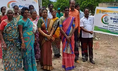 வெம்பக்கோட்டையில் தூய்மைப்பணி