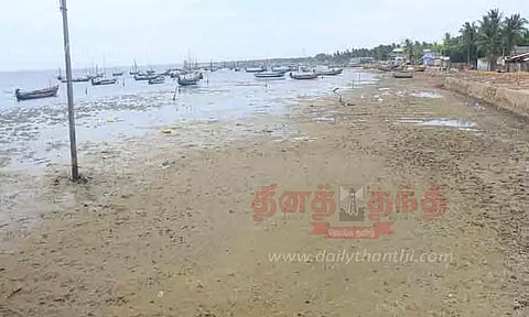 கடல் உள் வாங்கியதால் பரபரப்பு