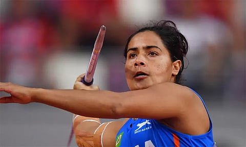 ஆசிய விளையாட்டு: பெண்கள் ஈட்டி எறிதலில் இந்தியாவுக்கு தங்கம்