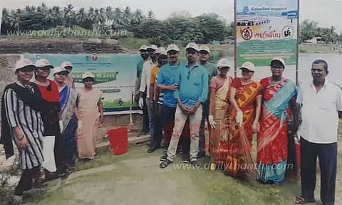 தாமிரபரணி ஆற்றில் தூய்மை பணி