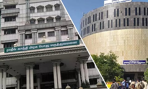 ராஜீவ் காந்தி, ஓமந்தூரார் அரசு ஆஸ்பத்திரிகளில் குஜராத்தை சேர்ந்த 60 அரசு டாக்டர்கள் நேரில் பார்வையிட்டனர்