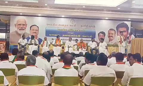 தனித்து போட்டியிடுவது பாஜகவுக்கு புதிதல்ல - கேசவ விநாயகம் பேச்சு