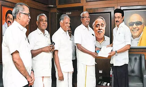 முதல்-அமைச்சர் மு.க.ஸ்டாலினுடன் மார்க்சிஸ்ட் கம்யூனிஸ்டு நிர்வாகிகள் சந்திப்பு