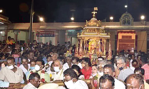 பழனி முருகன் கோவிலில் 15-ந்தேதி முதல் தங்கரத புறப்பாடு ரத்து: கோவில் நிர்வாகம் அறிவிப்பு