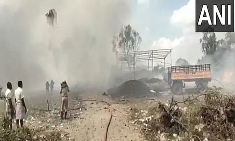 அரியலூர் பட்டாசு ஆலை விபத்தில் 12 பேர் பலி - உரிமையாளர் உள்பட 2 பேர் கைது