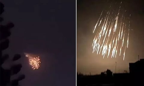 காசா மீது வெள்ளை பாஸ்பரஸ் குண்டுகளை வீசியதா இஸ்ரேல்..? பீதியை கிளப்பும் வீடியோ