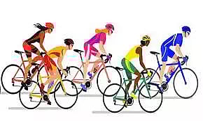 மாணவ-மாணவிகளுக்கு சைக்கிள் போட்டி