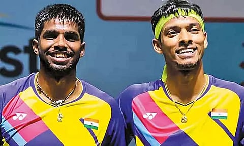 பேட்மிண்டன் தரவரிசையில் சாத்விக்-சிராக் ஜோடி 'நம்பர் ஒன்' இடத்துக்கு முன்னேற்றம்
