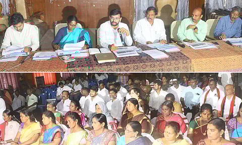 கடலூர் மாநகராட்சி பகுதியில் மழைக்காலத்திற்குள் வடிகால் அமைக்கும் பணிகளை விரைந்து முடிக்க வேண்டும் ஒப்பந்ததாரர்களுக்கு கலெக்டர் அறிவுரை