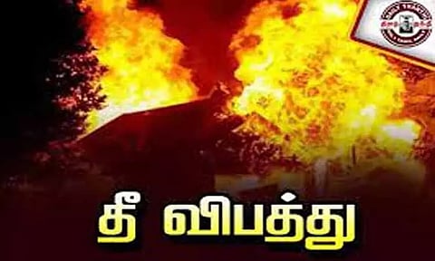 ஆவடியில் கியாஸ் கசிவால் டீ கடையில் தீ விபத்து