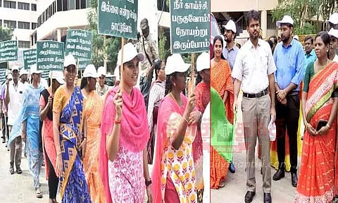 மழைநீர் சேகரிப்பு விழிப்புணர்வு ஊர்வலம்: கலெக்டர் ராஜகோபால் சுன்கரா தொடங்கி வைத்தார்