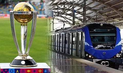 உலகக்கோப்பை கிரிக்கெட்: இன்று மெட்ரோ ரெயில் சேவை நேரம் நீட்டிப்பு..!