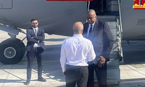 இஸ்ரேல் சென்ற அமெரிக்க பாதுகாப்புத்துறை மந்திரி...!