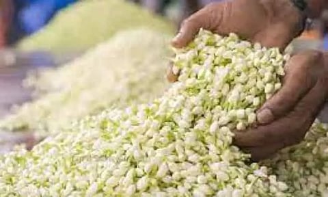 சத்தியமங்கலம் மார்க்கெட்டில் மல்லிகைப்பூ கிலோ ரூ.1,160-க்கு ஏலம்