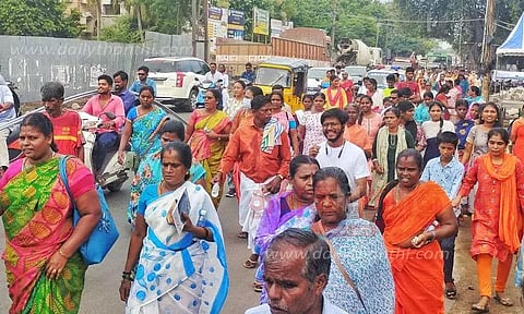 வில்லியனூர் மாதா ஆலயத்திற்கு பாதயாத்திரை